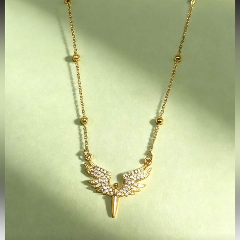 Gold Angel Wing Body Chain R228 - Picture 2 of 2